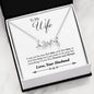 Scripted Love Necklace with Special Gift Message To Wife From Husband