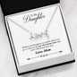 Scripted Love Necklace with Special Gift Message To Daughter From Mom