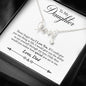Scripted Love Necklace with Special Gift Message To Daughter From Dad