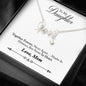 Scripted Love Necklace with Special Gift Message To Daughter From Mom
