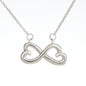 Infinity Hearts Necklace With Special Gift Message To Wife From Husband