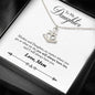Anchor Necklace With Special Gift Message To Daughter From Mom