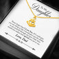 Anchor Necklace With Special Gift Message To Daughter From Dad